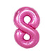Pink Jumbo Number Balloons 34" | 1 ct - Zurchers