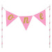 Pink One Pennant Cake Topper - Zurchers