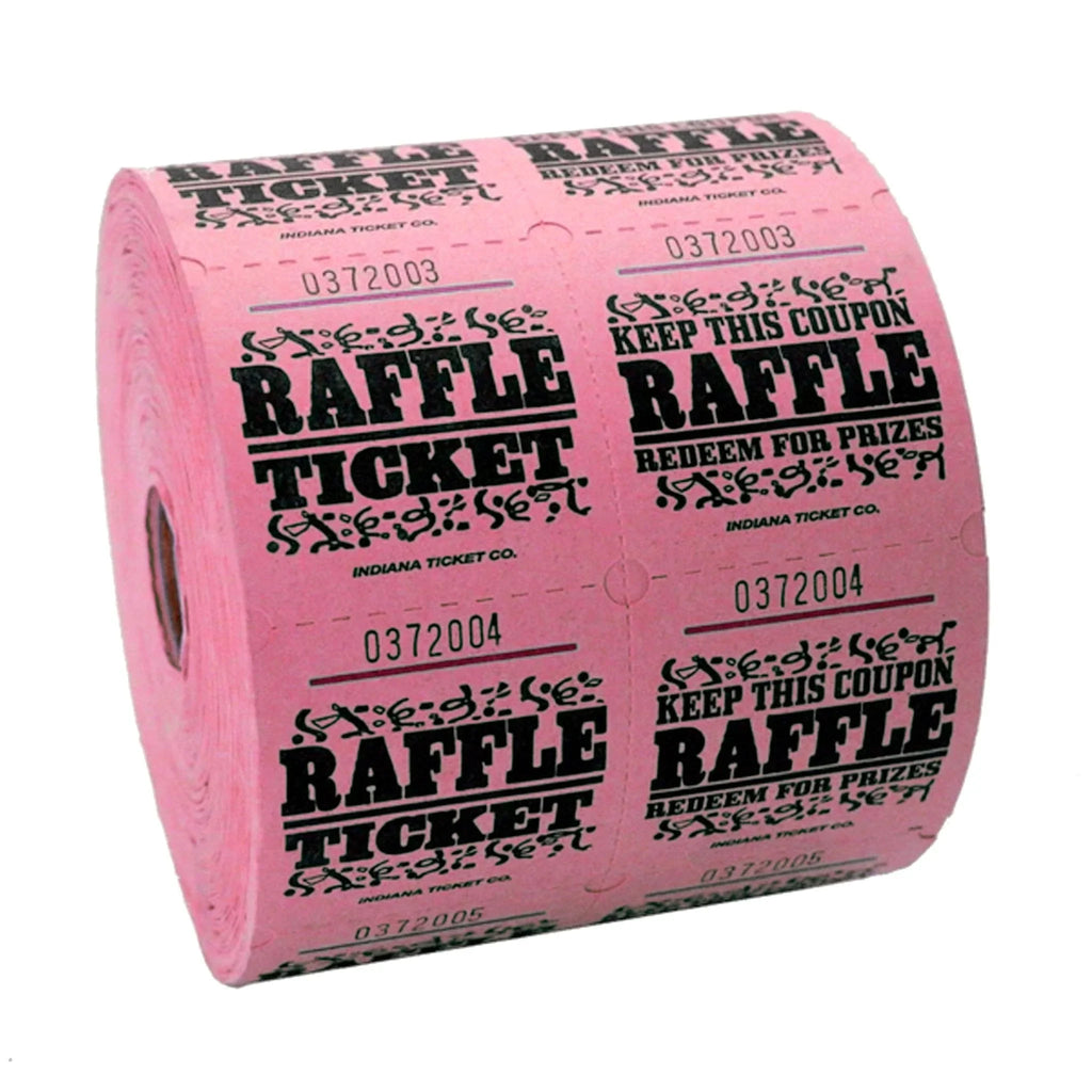 Pink Raffle Ticket 1000 ct Zurchers