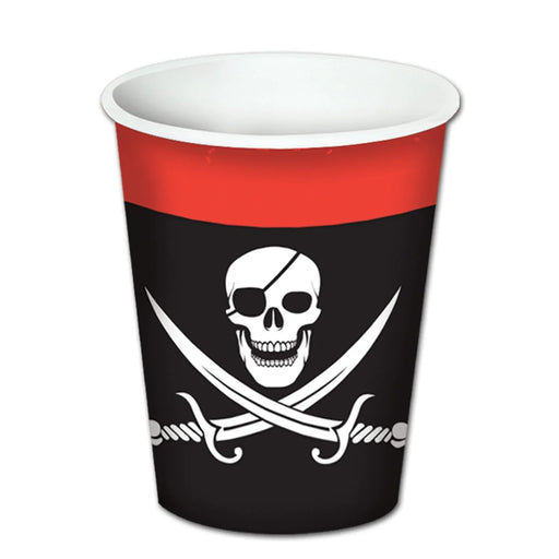 Classic Pirate Paper Cups 9oz | 8ct - Zurchers