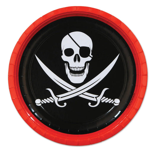 Classic Pirate Paper Plates 9" | 8 ct - Zurchers