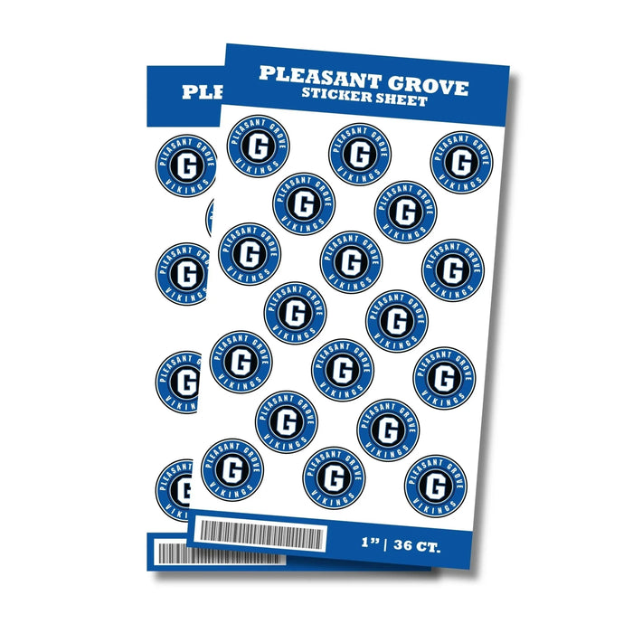 Pleasant Grove High School Sticker Seal 1" | 36 ct - Zurchers