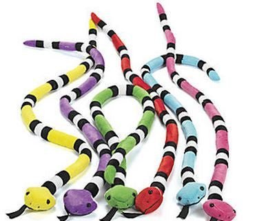 Plush Bright Snakes 45" | 12ct - Zurchers