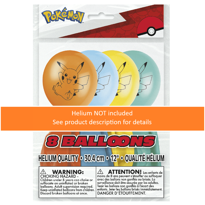 Pokémon Latex Balloons 12" | 8ct - Zurchers