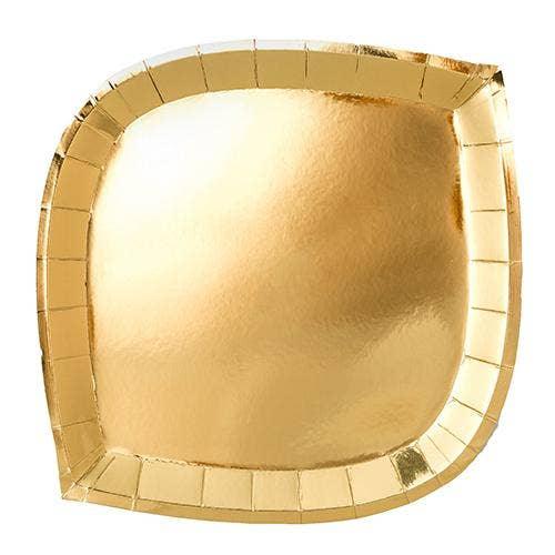 Posh Gold to Go Plates 9" | 8ct - Zurchers