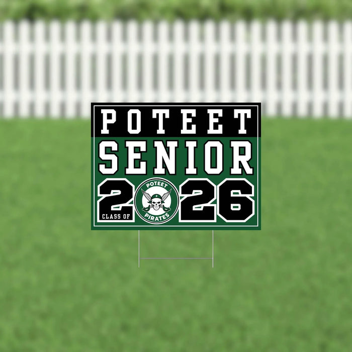 Poteet TX 2026 Senior Yard Sign | 1ct - Zurchers
