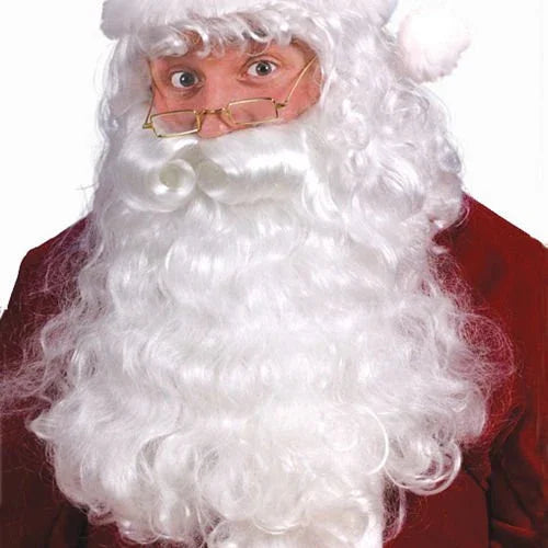 Premium Santa Wig & Beard Set Adult | 4pc - Zurchers