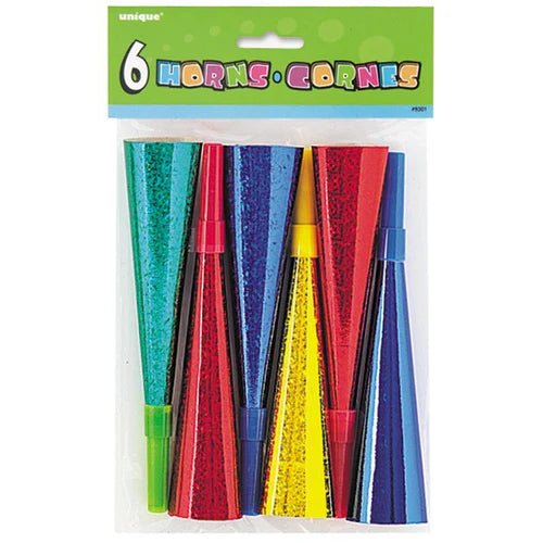 6ct Prism Horns - Party Supplies