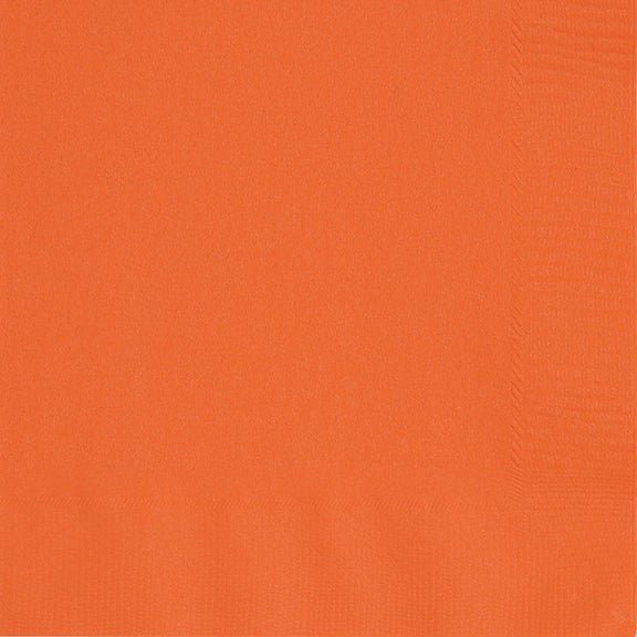 40ct Dinner Napkins Pumpkin Orange - Party Supplies