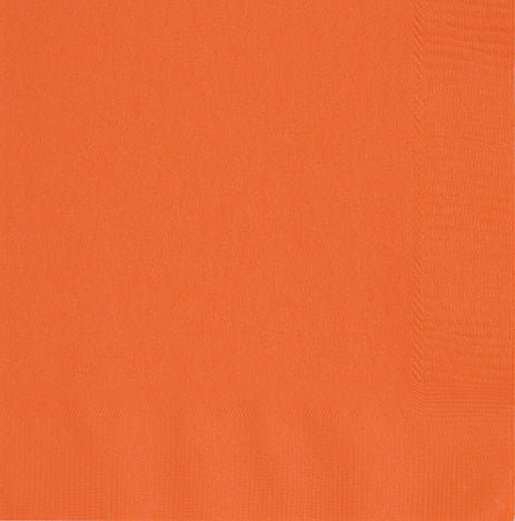 Pumpkin Orange Lunch Napkins | 100ct