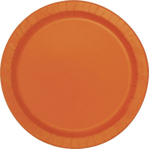 Pumpkin Orange Paper Plate 7in | 50ct