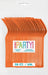 50ct Forks Pumpkin Orange Premium - Party Supplies