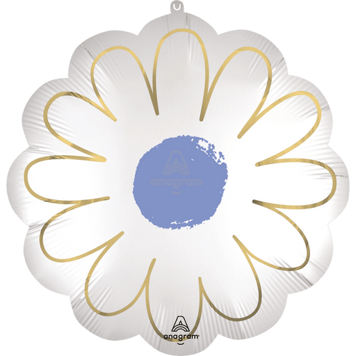 Purple Daisy Supershape Satin Mylar Balloon 21" | 1ct