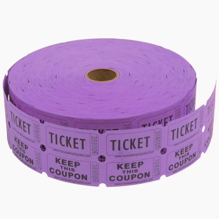 Purple Double Ticket Roll | 2000ct - Zurchers