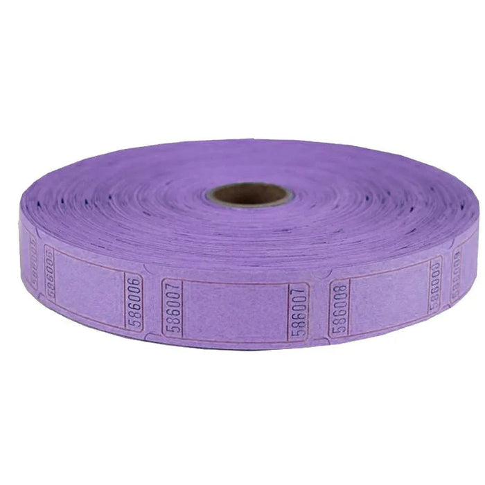 Purple Single Ticket Roll 2000ct | 1 roll - Zurchers