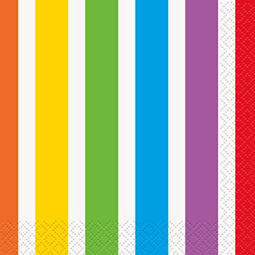 Rainbow Birthday Beverage Napkins | 16ct
