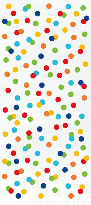 Rainbow Polka Dot Cello Bag - Party Supplies