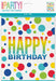 8ct Rainbow Spots Birthday Loot Bags - party supplies