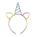 1ct Rainbow Headband Unicorn - Party Supplies