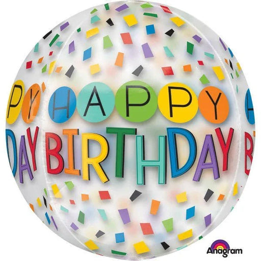 Rainbow Birthday Orbz Balloon 15" | 1 ct - Zurchers
