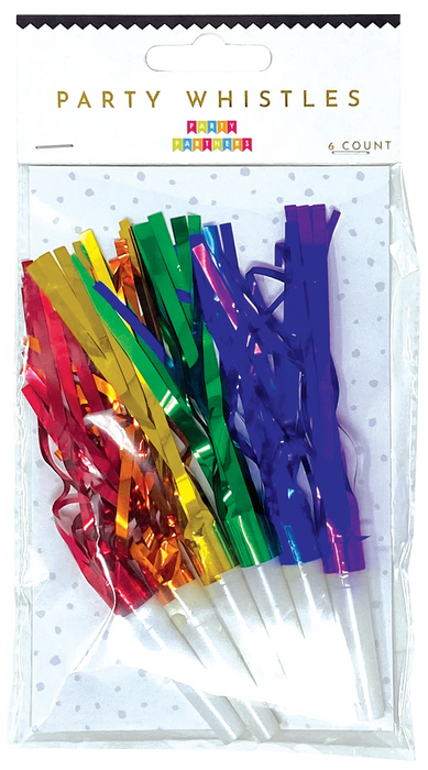 Rainbow Party Whistles | 6ct - Zurchers