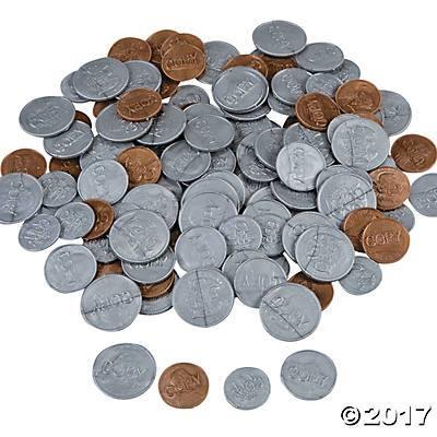 Realistic Plastic Coins | 144ct - Zurchers
