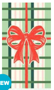 Red Bow & Plaid Christmas Table Cover | 1ct - Zurchers