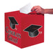 Red Card Box Graduation | 1ct - Party Supplies