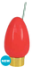 Red Christmas Light Bulb Cup | 1ct - Zurchers