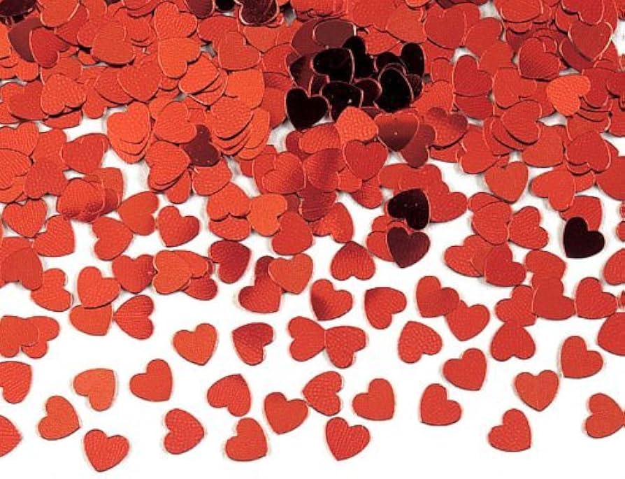 0.5oz Red Hearts Confetti - Party Supplies