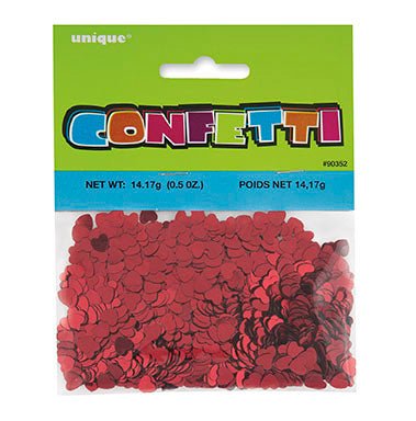 0.5oz Red Hearts Confetti - Party Supplies