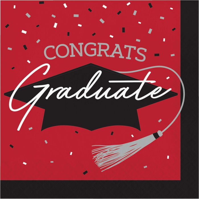 Red Luncheon Napkin School Spirit | 36ct - Party Supplies