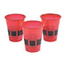 Red Santa Belt Plastic Cups 16oz | 25ct - Zurchers