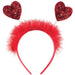 Valentine's Red Glitter Heart Head Bopper | 1ct