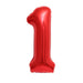 Red Jumbo Number Balloons 34" - Zurchers