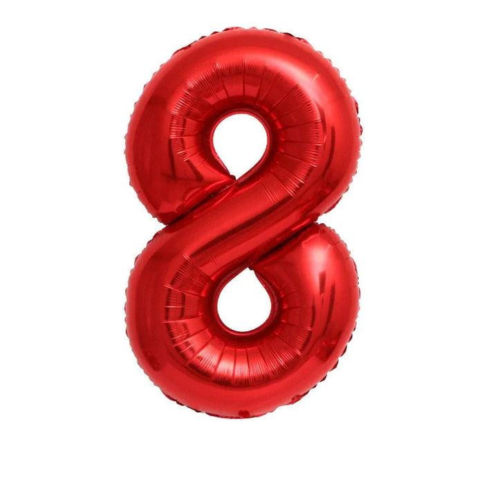 Red Jumbo Number Balloons 34" - Zurchers