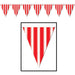 Red Striped Pennant Banner | 1 ct - Zurchers