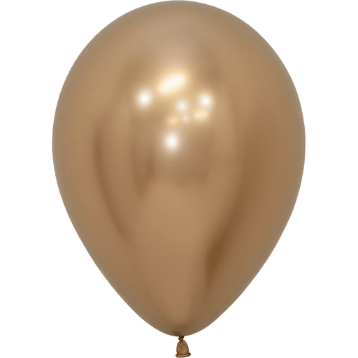 Reflex Gold Latex Balloon w/ Helium & Hi - Float, 11" | 1 ct - Zurchers