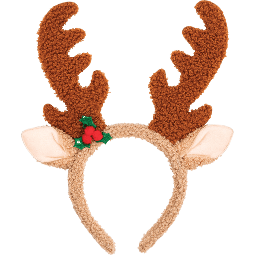 Reindeer Antlers Headband with Holly Berry Details | 1ct - Zurchers