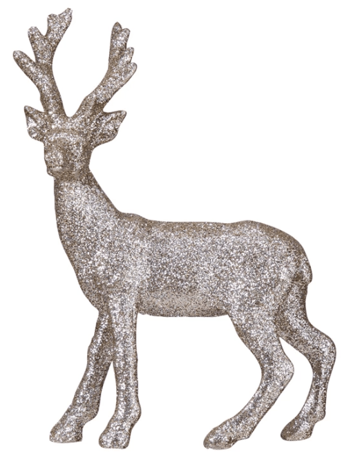 Resin Buck w/ Glitter, Silver Finish | 1ct | 1ct - Zurchers