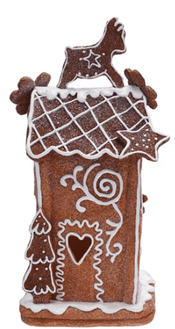 Resin Gingerbread House with LED Light (Requires 3 - AAA Batteries) | 1ct | 1ct - Zurchers