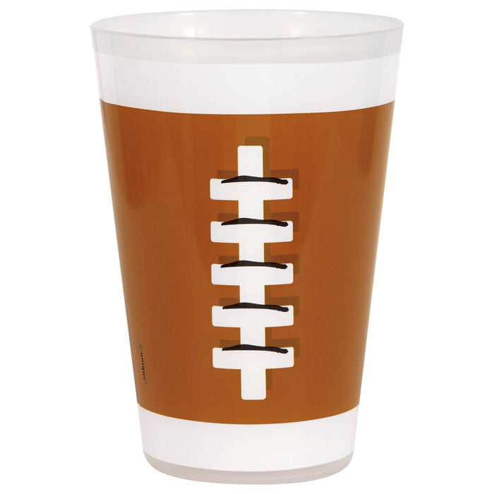 16oz Cup Reusable Game Face Football - Party Supplies