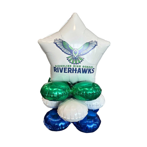 Ridgeline High School Air-filled Balloon Quad 17" | 1ct