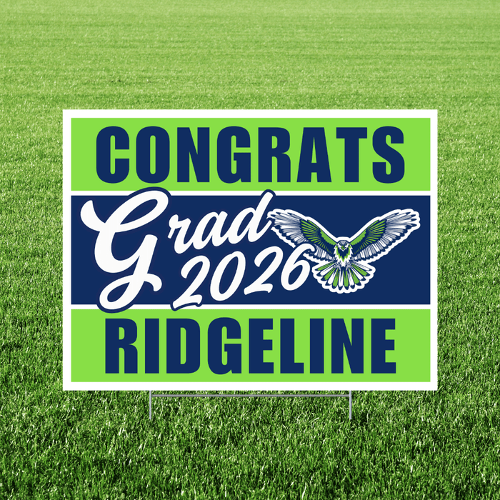 Ridgeline UT Grad Yard Sign 18x24" | 1ct - Zurchers