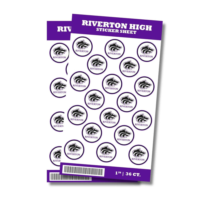 Riverton High School Sticker Seal 1" | 36 ct - Zurchers