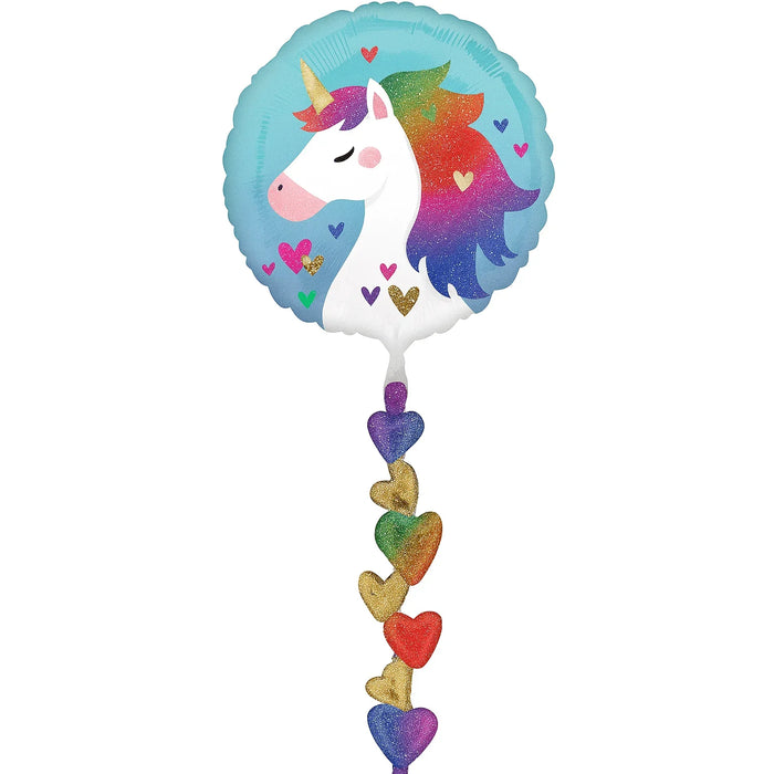 Rainbow Unicorn Airwalker 24"x67" | 1ct - Zurchers