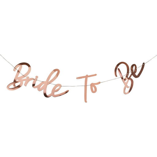 Rose Gold Bride To Be Banner | 1ct