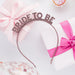 Rose Gold Glitter Bride To Be Headband | 1ct - Zurchers