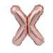 Air Filled Rose Gold Mylar Letter Balloon, 16" | 1 ct - Zurchers