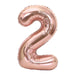 Rose Gold Number Balloons 16" - Zurchers
